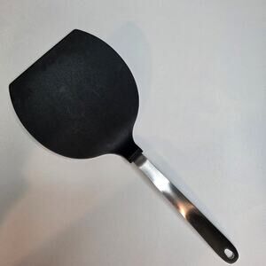 Amco Spatula Turner Wide Black Nylon Stainless Steel